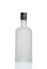 Frosted vodka bottle
