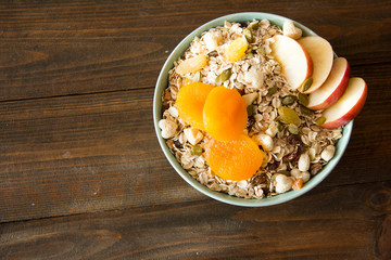 muesli with dried apricot