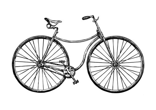Fototapeta illustration of retro bicycle