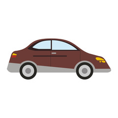 Fototapeta na wymiar Sedan car vehicle icon vector illustration graphic design
