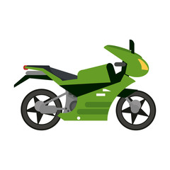 Sport motorcycle vehicle icon vector illustration graphic design