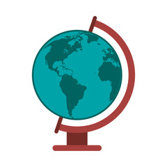 School world globe icon vector illustration graphic design