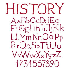 Font - czcionka ręcznie rysowana © Edwardkarczmarski