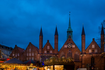 Luebeck, Christmas Market at the Holy Spirit Hospital