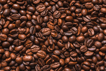 Coffee beans background