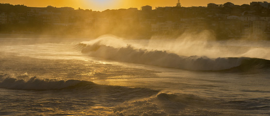 Beautiful Morning from Bondi beach in Sydney, Australia