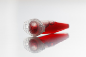 microtube  test tube with a biological sample