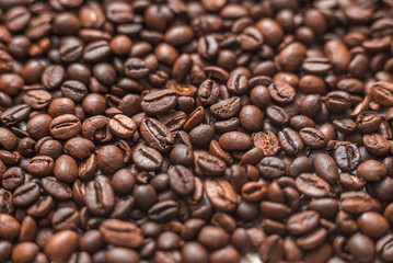 Coffee beans background
