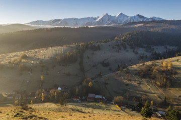 Autumn Panorama of the High Tatra