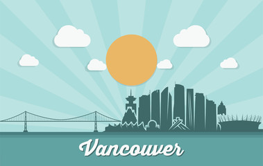 Fototapeta premium Vancouver skyline - Canada