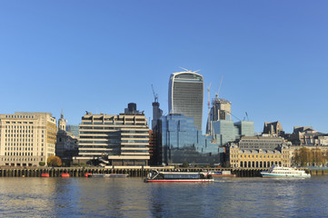 New financial district in London 