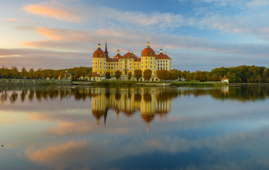 Moritzburg castle in a beautiful evening light