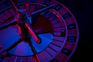 Gambling, casino games and the gaming industry concept with twenty one the winning number, 21 is a red number on the roulette wheel