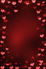 Valentine heart background