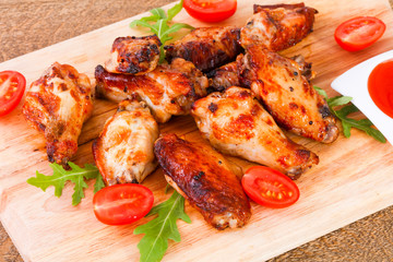 Roasted chicken wings