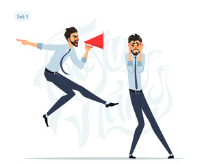 Businessman in different emotions and expressions. Businessperson in casual office look.