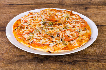 Pizza with meat