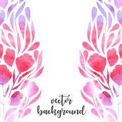 Vector background with flowers