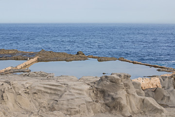 Fototapeta premium Pools on the sea.