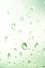 raindrops on the window glass