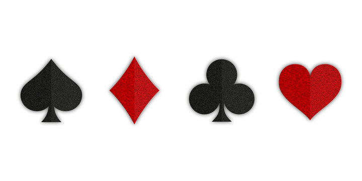 Set of symbols deck of cards for playing poker and casino.