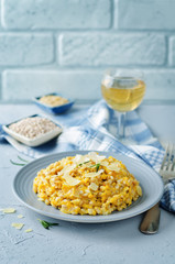 Roasted pumpkin and Pearl Barley Risotto