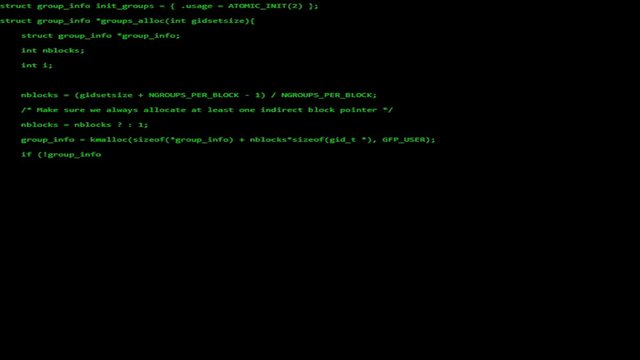 Scrolling с coding on black background