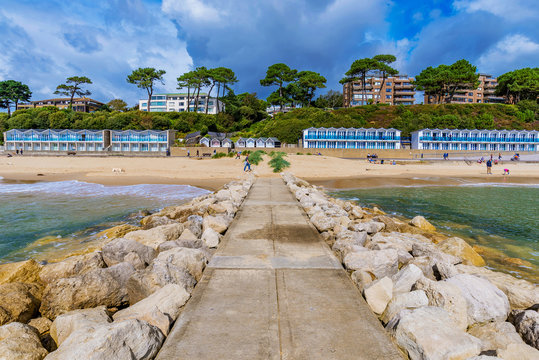 Scenic view of Bournemouth beach