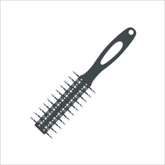 Hairbrush icon. Vector illustration