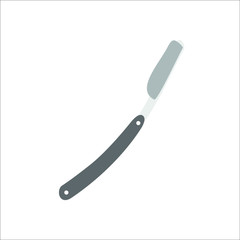 Straight razor icon. Vector illustration