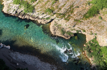View of Tara river, Montenegro