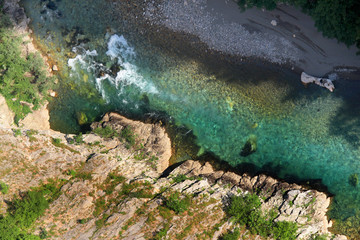 View of Tara river, Montenegro