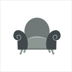 Armchair icon.  illustration