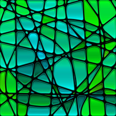 abstract vector stained-glass mosaic background