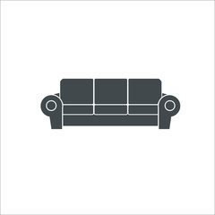 Sofa icon.  illustration