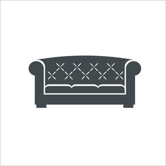 Sofa icon.  illustration