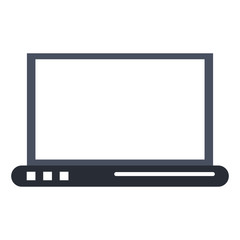Laptop pc technology icon vector illustration graphic design