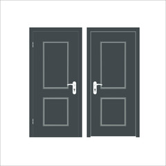 Door icon.  illustration