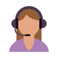 Call center agent symbol icon vector illustration graphic design