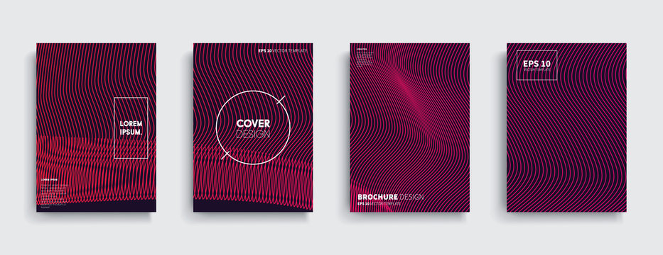 Vector cover designs. Future Poster template.