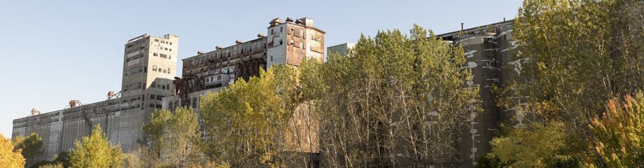 Abandoned industrial warehouse