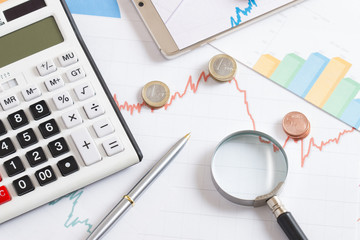 financial background and graphics