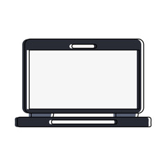 Laptop pc technology icon vector illustration graphic design