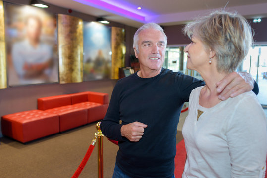 Mature Couple Going To The Cinema