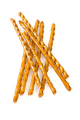 salty sticks isolated on white
