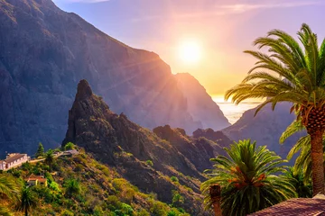 Tuinposter Canyon Masca op Tenerife, Canarische Eilanden. Spanje © Ekaterina Belova