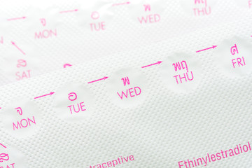 Contraceptive pill or Birth control pill