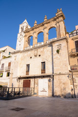 Fototapeta na wymiar Building of Sedile Palace in Bari