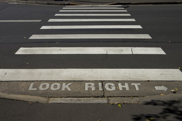 Fototapeta premium Crossroad in Sydney street saying 