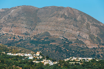 Fototapeta na wymiar Beautiful mountain landscape of Crete, Greece